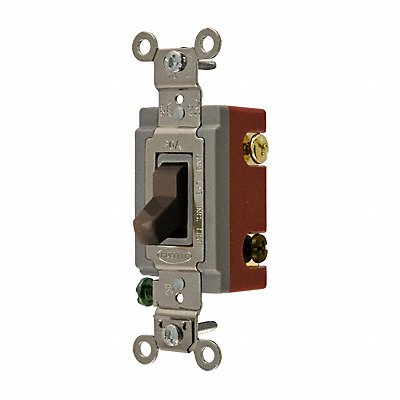 HUBBELL HBL1223 Wall Switch Brown 20 A Back Side 3-Way