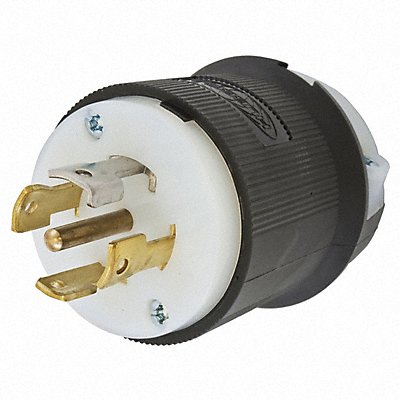 HUBBELL HBL2811 LckPlg Strt 30 A Blk White Nylon 5Blds