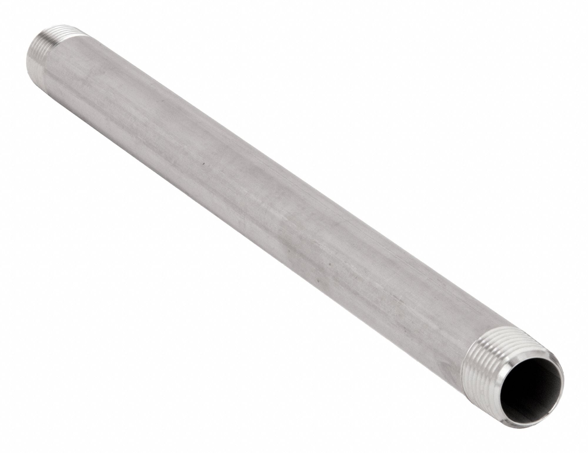 GRAINGER T4BND16 Nipple 1/2 In Thrd Both Ends 11 In 304