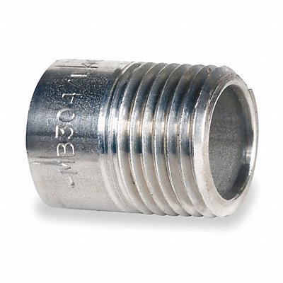 GRAINGER T6WNC5 Nipple 3/8 In Thrd at One End 3 In 316