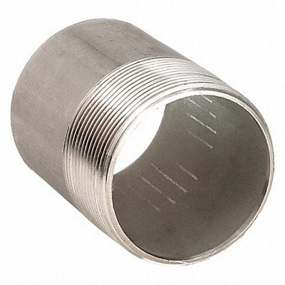 GRAINGER T4WNA7 Nipple 1/8 In Thrd at One End 4 In 304