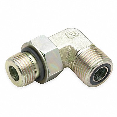 PARKER 1210C5OLOS Strt Elbow 90 Zinc Stl SAExORFS 3/4In