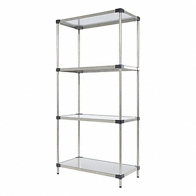 VESTIL SSS1836 Metal Shelving Cap 600 lb 18inx72inx36in