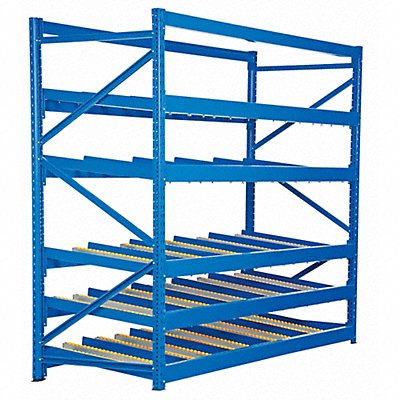 VESTIL FLOW35 Gravity Flow Rack 36inx84inx96in #shlv 5