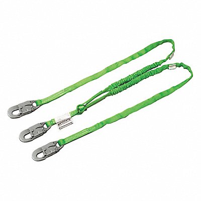 HONEYWELL MILLER 232TWLSZ76FTGN Shock-Absorbing Lanyard Green