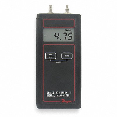 DWYER 4753FM Handheld Digital Manometer 0to 200 in wc