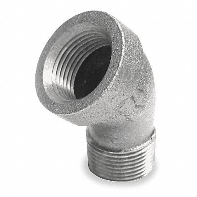 GRAINGER 1XKU9 45 Street Elbow Malleable Iron 1 in
