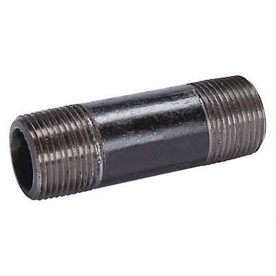 GRAINGER 40505 Black Pipe Nipple Threaded 3/4x3-1/2 In