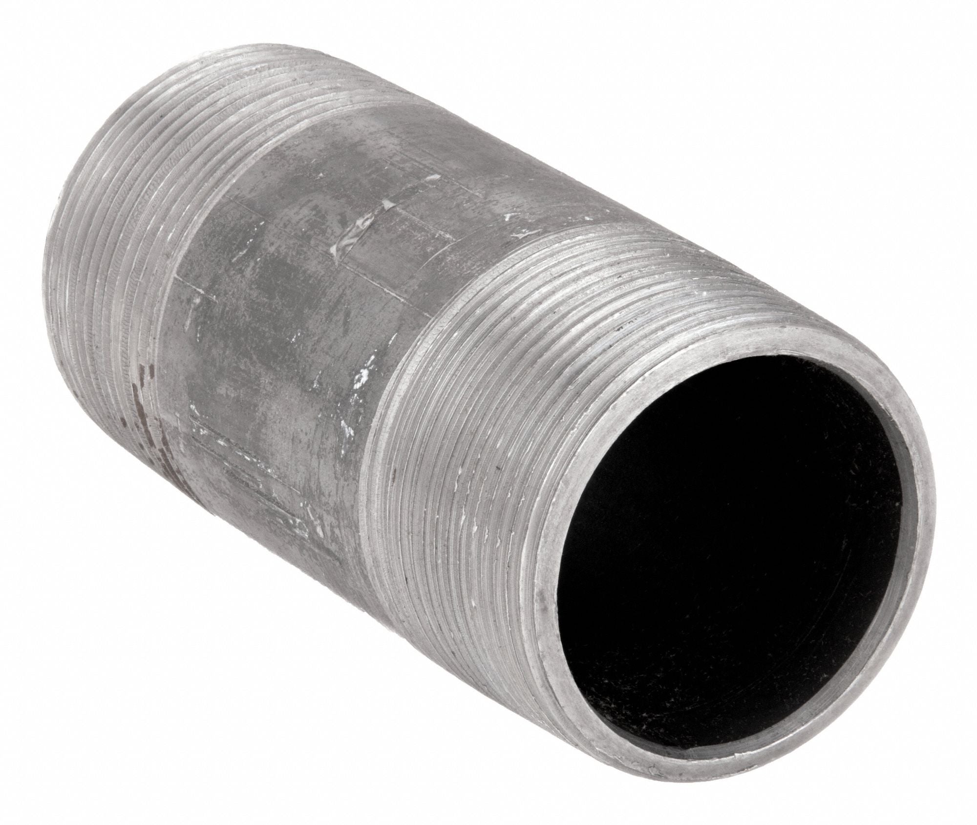 GRAINGER 41010 Black Pipe Nipple Threaded 2-1/2x6 In