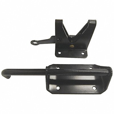 GRAINGER 1XMN7 Self-Latching Gate Latch 2.81 In W Black