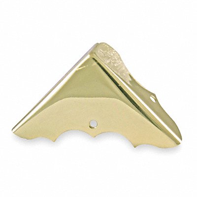 GRAINGER 1XMP4 Corner Brace Brass 1 Hole PK4