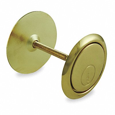 GRAINGER 1XMU6 Cylinder Hole Cover Plate Brass