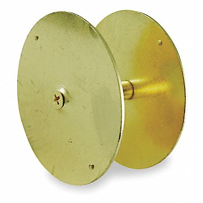 GRAINGER 1XMU7 Cylinder Hole Cover Brass O.D. 2 5/8 In