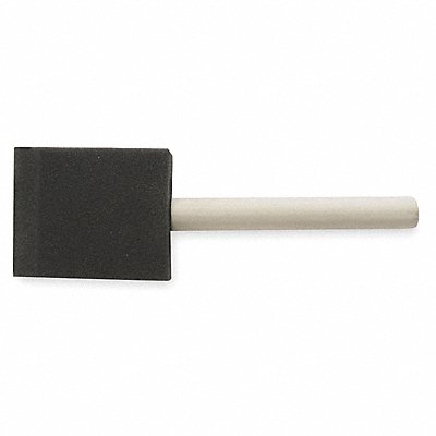 GRAINGER 1XRK1 Foam Brush 2 in Soft Flat Wood Handle