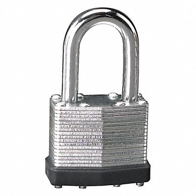 GRAINGER 1803KALHWWG Keyed Padlock 3/4 in Rectangle Silver