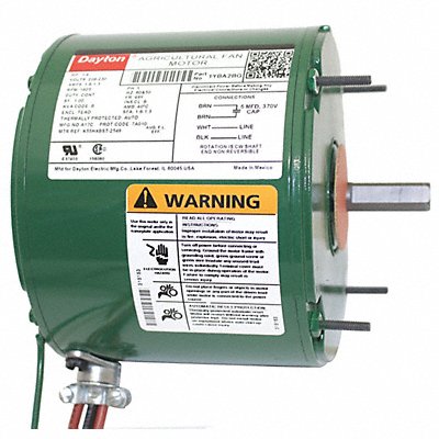 DAYTON 1YBA2BG Agricultural Fan Motor TEAO 1625 rpm