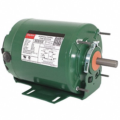 DAYTON 1YBW1 Ag Fan Mtr Splt Ph TEAO 1/2HP 1725rpm