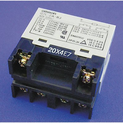 OMRON G7L2ABJCBAC100120 H8119 Enclosed Power Relay 100/120VAC DPST-NO 6Pin