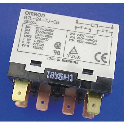 OMRON G7L2ATJCBDC24 H8116 Enclosed Power Relay 24VDC DPST-NO 6Pin