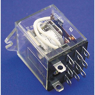 OMRON LY3FAC24 H8104 Flange Relay 24VAC 11 Pins 10A @ 120V AC