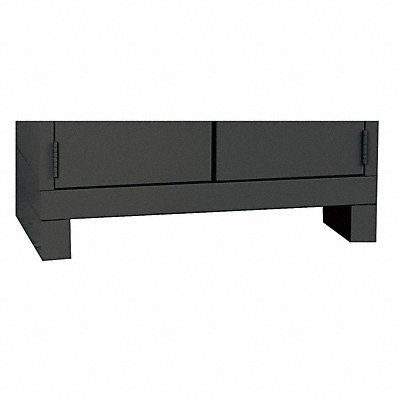 HALLOWELL HWC4LK4GCL Cabinet Leg Kits Grey Steel BakedEnamel