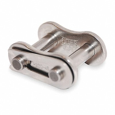 TSUBAKI 25SSCL Connecting Link SS Riveted 11/32 in PK5