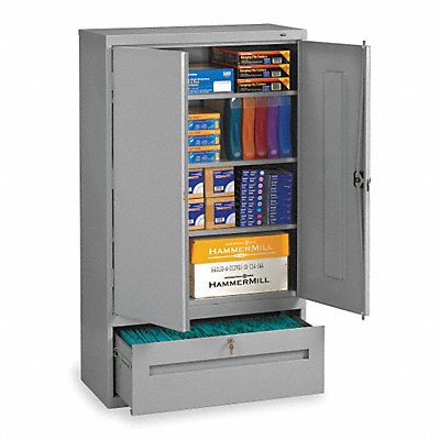 TENNSCO DWR6618MGY Lateral File Drawer Cabinet 3 Shelf Grey