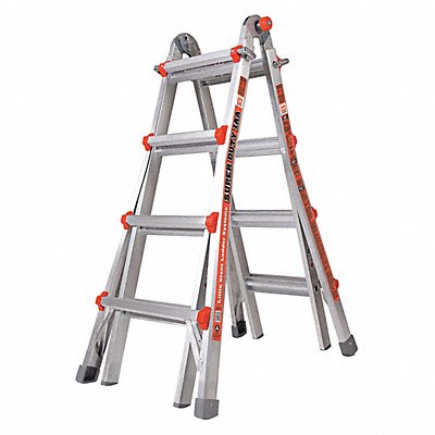 LITTLE GIANT 10402 Multipurpose Ladder 17 ft IAA Aluminum