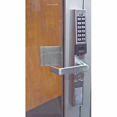 TRILOGY BY ALARM LOCK PDL130026D1 Electronic Lock Brushed Chrome 12 Button