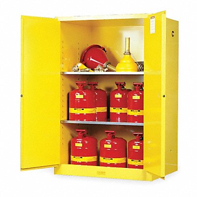 JUSTRITE 899000 Flammable Safety Cabinet 90 gal Yellow