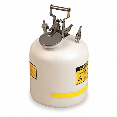 JUSTRITE BY12755 HPLC Waste Can 5 gal PTFE and EDPM