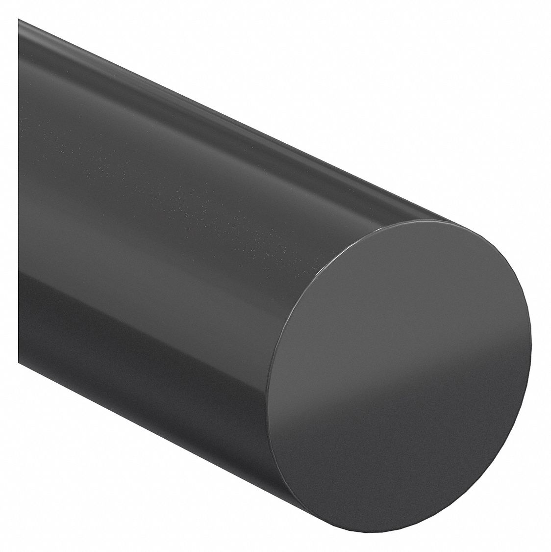 GRAINGER 1YVN3 Plastic Rod UHMWPE 4 1/2 Dia 3ftL Black