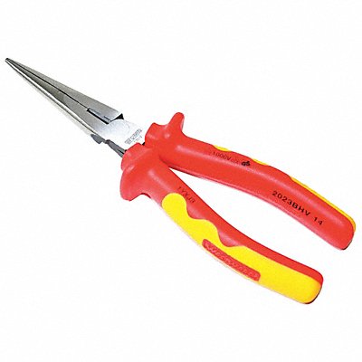 WESTWARD 1YXJ3 Long Nose Plier 8-1/8 L Serrated
