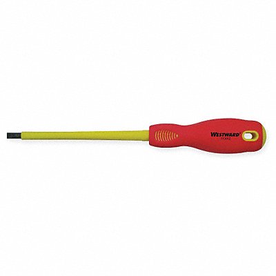 WESTWARD 1YXK2 Insulated Slotted Screwdriver 7/32 in