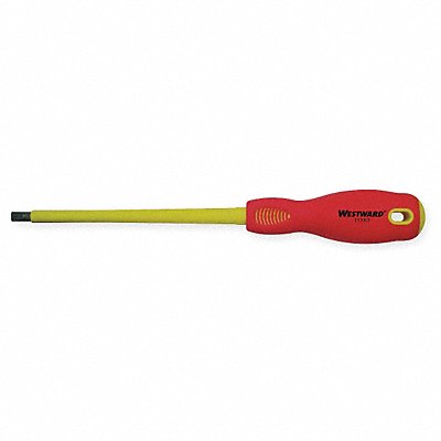 WESTWARD 1YXK3 Insulated Slotted Screwdriver 1/4 in
