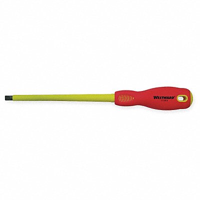 WESTWARD 1YXK4 Insulated Slotted Screwdriver 5/16 in