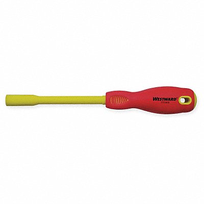 WESTWARD 1YXK9 Solid Round Nut Driver 1/4 in