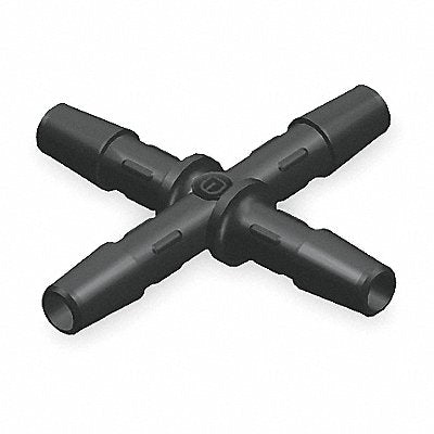 ELDON JAMES X01BN Cross Connector 1/16In Barbed Nylon PK10