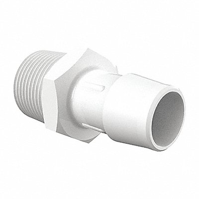 ELDON JAMES A1212NK Adaptor Thread To Barb PVDF 3/4 In PK5