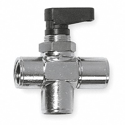 AIGNEP USA 8670006 Brass Mini Ball Valve 3-Way FNPT 3/8 in