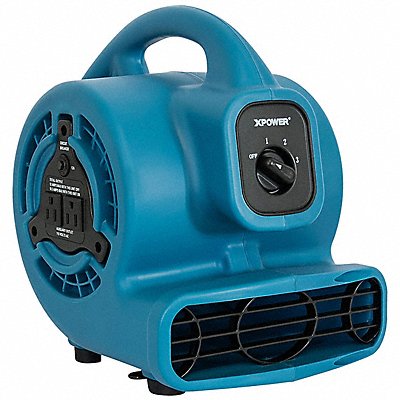 XPOWER P80ABlue Air Mover 3 Speed 1/8 hp Motor