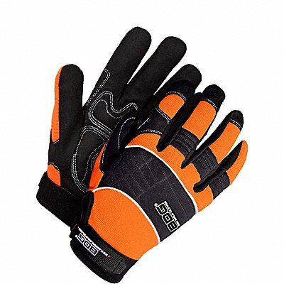 BDG 20910606M Mechanics Gloves M Sz Black/Orange PR