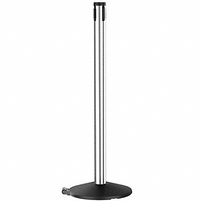 RETRACTA-BELT 305PSBRCV Belt Barrier Rcvr. Post Black Cast Iron