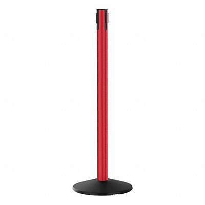 RETRACTA-BELT 331PRDRCV Belt Barrier Rcvr. Post Red Cast Iron
