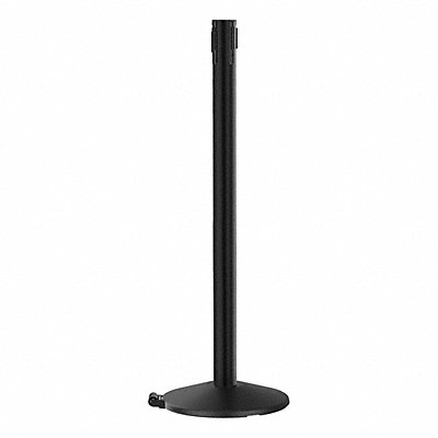 RETRACTA-BELT 335PSBRCV Belt Barrier Rcvr. Post Black Cast Iron