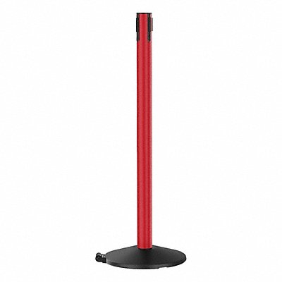 RETRACTA-BELT 335PRDRCV Belt Barrier Rcvr. Post Red Cast Iron