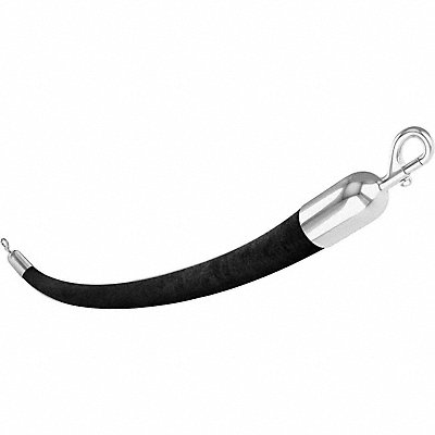 VISIONTRON 841BK72SESC Barrier Rope Velour Black 6 ft.