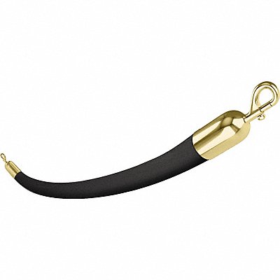VISIONTRON 842BK72SEPB Barrier Rope Naugahyde Black 6 ft.