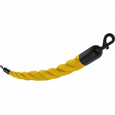 VISIONTRON 843YW72SESB Barrier Rope 1-1/2 In x 6 ft Yellow