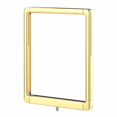 VISIONTRON FR811DSPBPB Sign Frame 11 H 8 1/2 W Brass